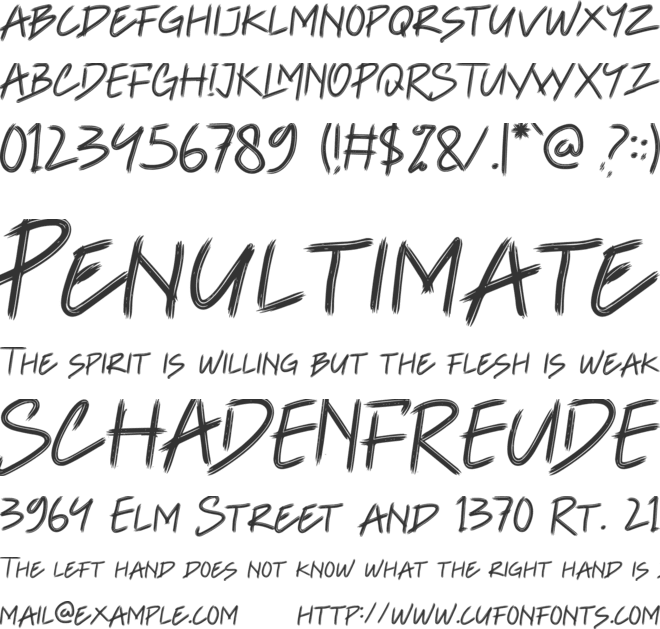 liquwella font preview