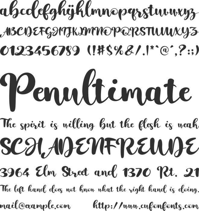 Creatine Youth font preview