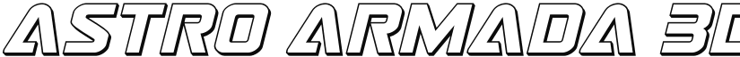 Astro Armada 3D Italic Regular font