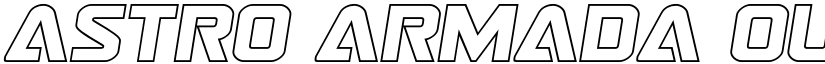 Astro Armada Outline Semi-Ital Regular font