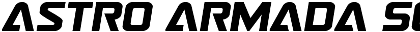Astro Armada Semi-Italic Regular font
