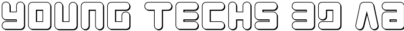 Young Techs 3D font