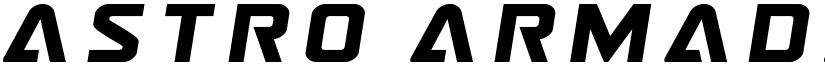 Astro Armada Title Semi-Italic Regular font