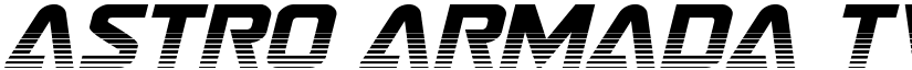 Astro Armada Twotone Italic Regular font