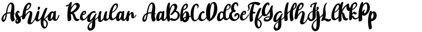 Ashifa Regular font