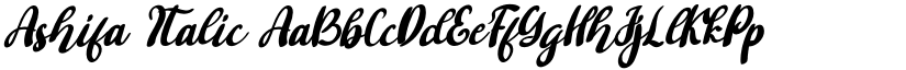 Ashifa Italic font