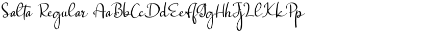Salta Regular font