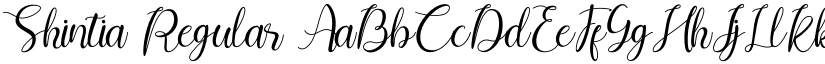 Shintia Regular font