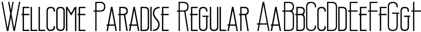 Wellcome Paradise Regular font