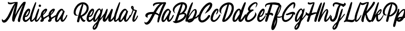 Melissa Regular font