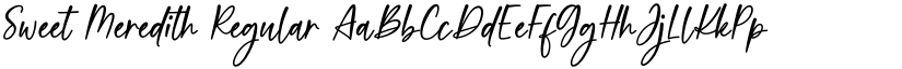 Sweet Meredith Regular font