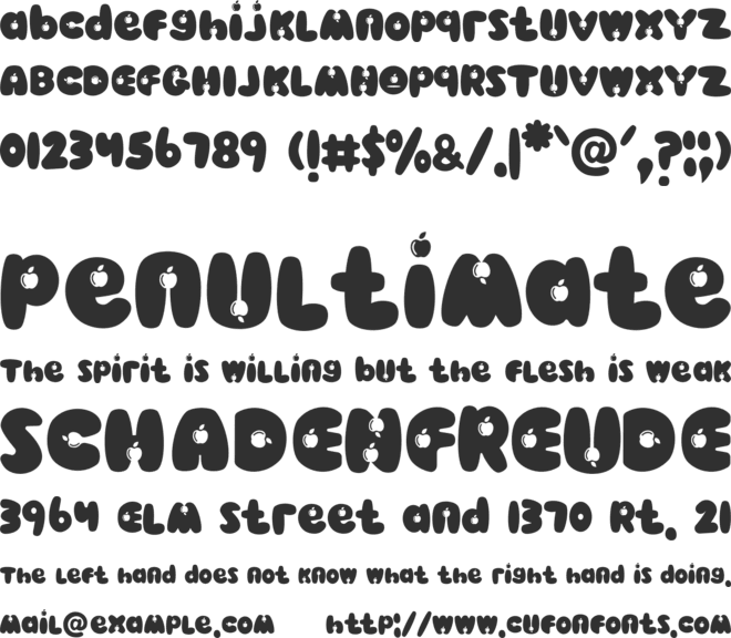 Apple Kids font preview