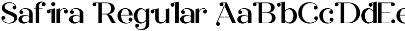 Safira Regular font