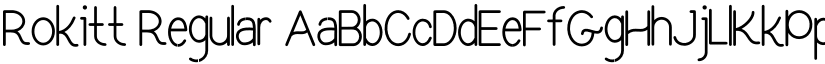 Rokitt font download
