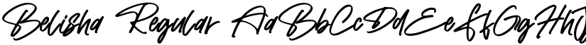 Belisha Regular font