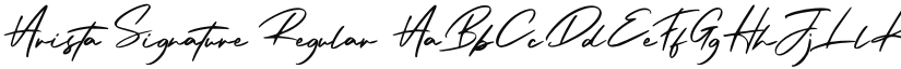 Arista Signature font download