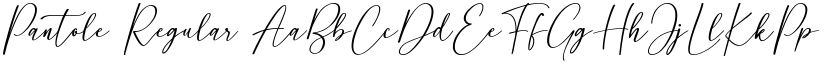 Pantole Regular font