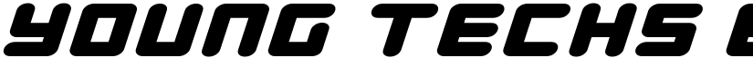 Young Techs Expanded Italic font