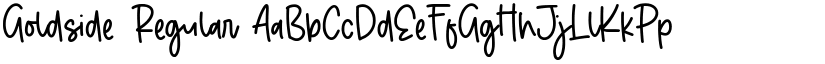 Goldside Regular font