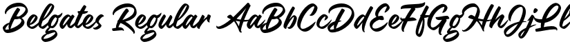 Belgates Regular font