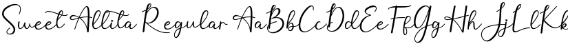 Sweet Allita Regular font