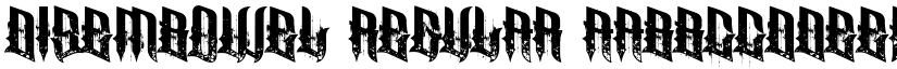 Disembowel Regular font