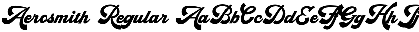 Aerosmith Regular font