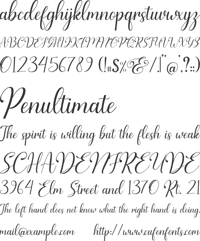 Gerliya font preview