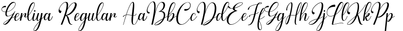 Gerliya Regular font