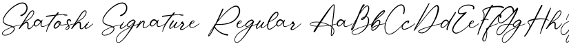 Shatoshi Signature Regular font