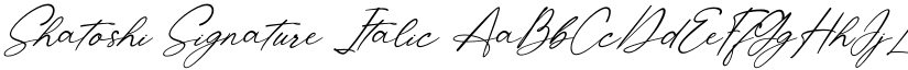 Shatoshi Signature Italic font