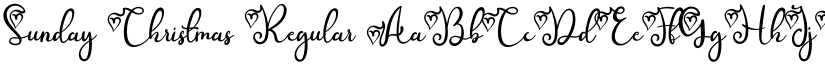 Sunday Christmas Regular font