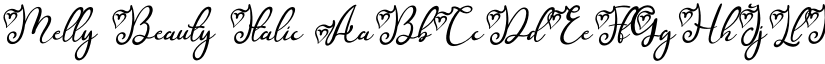 Melly Beauty Italic font