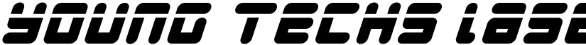 Young Techs Laser Italic font