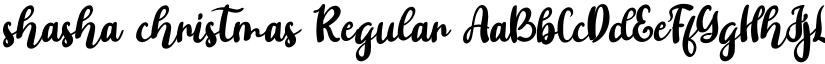 shasha christmas Regular font