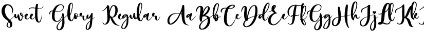 Sweet Glory Regular font