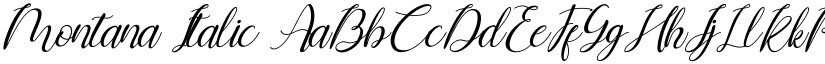 Montana Italic font