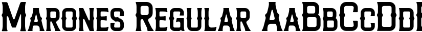Marones Regular font
