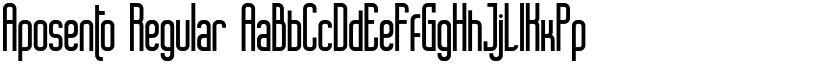 Aposento Regular font