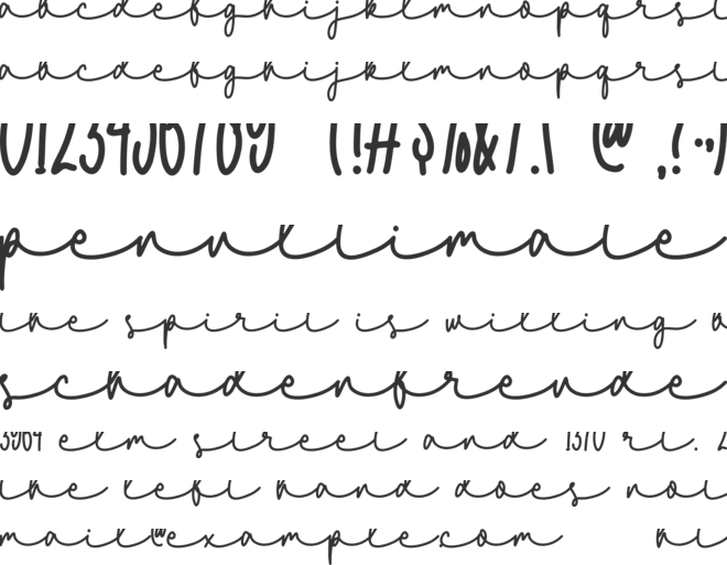 niceday font preview