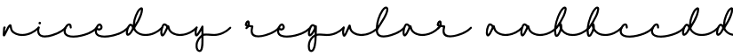 niceday Regular font