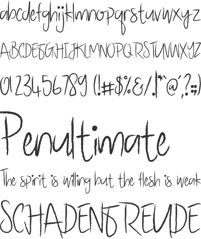 Battgge font preview