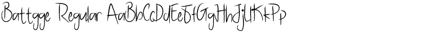 Battgge Regular font