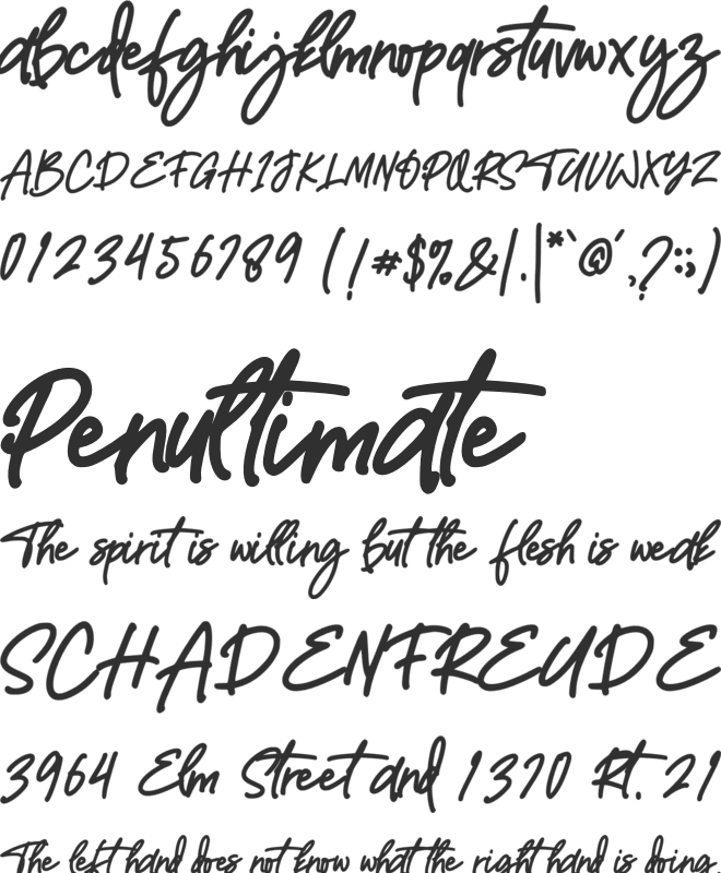 TopRista font preview