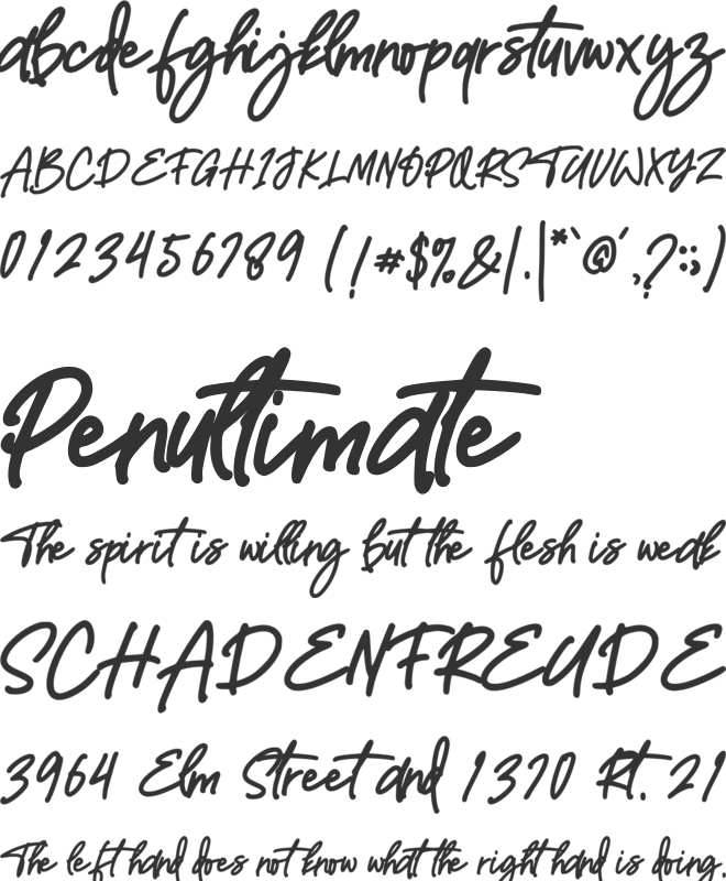 TopRista font preview