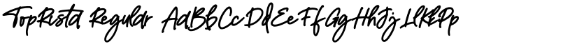 TopRista Regular font