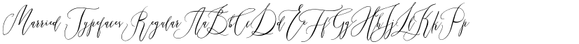 Married Typefaces Regular font