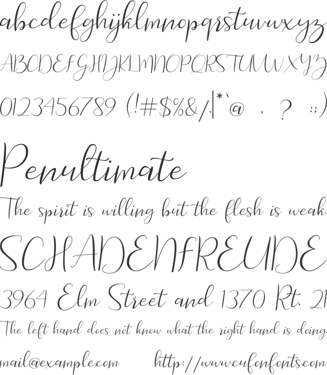 Yosephine font preview