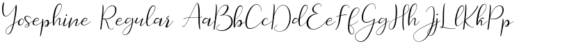 Yosephine Regular font