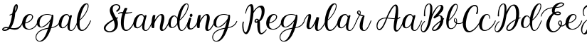 Legal Standing Regular font